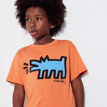 UNIQLO ЯПОНИЯ UT Архив UT Кит Харинг с коротким рукавом 23 ORANGE/110