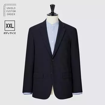 UNIQLO ЯПОНИЯ Впечатляющая куртка из эластичной шерсти в двух направлениях, размер XXL, длина 74-76 см, длина рукава 60-64 см, можно подобрать 08 DARK GRAY/74