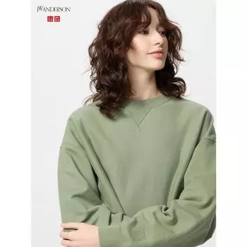 Uniqlo Японская свободная толстовка 01 OFF WHITE/XS