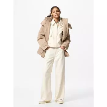 Джинсы Uniqlo Japan с драпировкой и широкими бретелями 06 GRAY/22