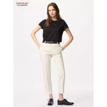 Uniqlo Японские льняные хлопковые брюки до щиколотки 05 GRAY/S