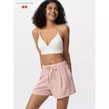 Uniqlo Японские шорты из ткани сирсакер Easy 40 CREAM/XS