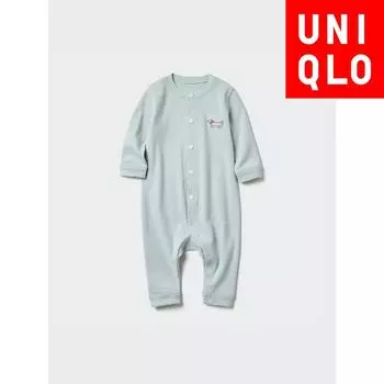 UNIQLO ЯПОНСКИЙ ФРЕЗЕРНЫЙ КОМБИНЕЗОН 01 OFF WHITE/50