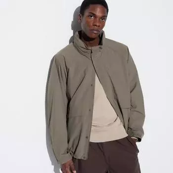 Uniqlo Япония ветрозащитный стенд блузон 09 BLACK/XS