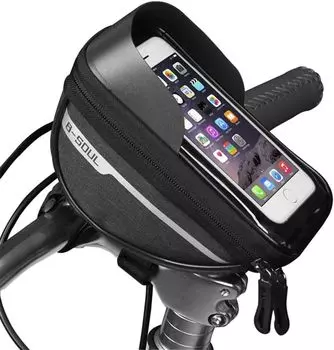 UNIQOCK Frame Top Tube Bicycle Compatible with Compatible with iPhone Large High Sensitivity Touch Wear Easy Cross Bike Bag, Bag, Bag, Waterproof, 6.5