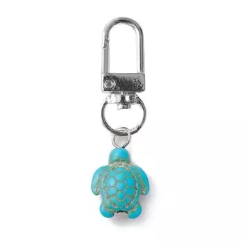 Unique 3D Keychain Stone Keychain Fashion Bag Pendant Turtle Bag Charm Alloy Acrylic Material Perfect for Fashion Lovers 2 зелёный
