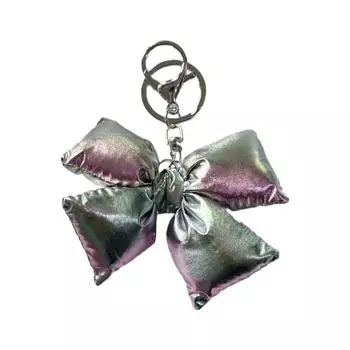 Unique Bowknot Keychain Mobile Phone Charm Chain Eye Catching Keyring Decoration Bag Pendant for Various Occasion чёрный