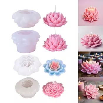 Уникальные свечи и декоративные элементы. Силиконовая форма для энтузиастов, занимающихся рукоделием. Форма из смолы для изготовления свечей и гипса. 2