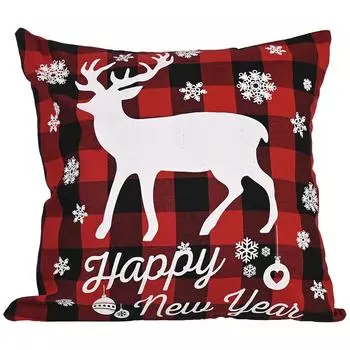 Unique Christmas Rustic Elk Burlap Pillowcase For Cozy Seasonal Accents Home