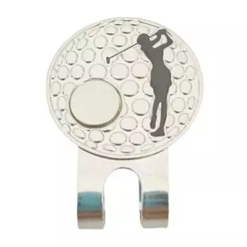 Unique Double Side Magnetic Hat Clips Metal Magnetic Golf Hat Clips Cute Logo Magnetic Hat Clips Portable Golf Accessories Men золотой
