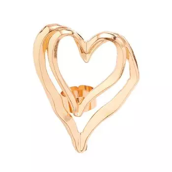 Unique Metal Finger Rings Jewelry Charm Unique Exaggeration Finge Rings Adornment Chic Metal Rings Accessory for Couples золотой