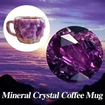 Unique Minerals Crystal Coffee Mug, Hand Wash Only, Reusable PS Polystyrene Cup, Ideal for Home & Office, Family Gift for Valentine s, Birthdays