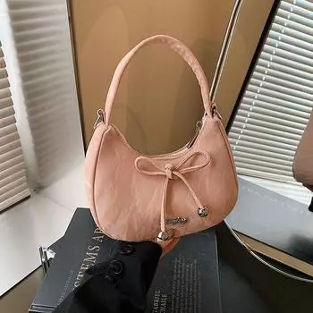 Unique Special-Interest Design Bag Women 2025 New Arrival Fall Easiest for Match Crossbody Bag Exquisite Handbag Super Hot Small Carrying Bag Pink without pendant
