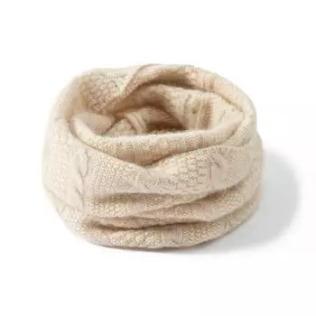 Унисекс 100% чистый кашемировый шарф с переплетением: Теплый зимний шейный платок и искусственный воротник. 40-23CM белый