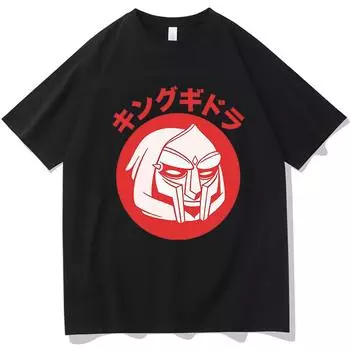 Унисекс 2022, модная футболка Mf Doom, унисекс, хлопковая брендовая футболка, повседневная футболка для взрослых, модная хлопковая футболка унисекс, с коротким рукавом L