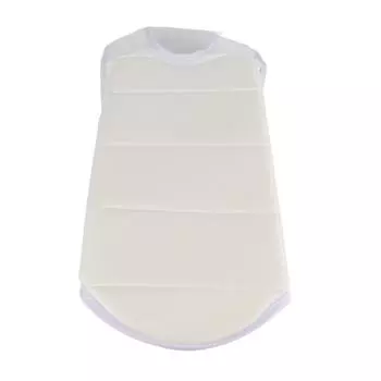 Унисекс взрослый ребенок тхэквондо каратэ грудная защита жилет бокс каратэ грудь протектор (M) M белый