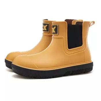Unisex Adult Men Women Fashion Autumn Winter Low-Top Rain Boots Waterproof Non-Slip Rubber Shoes Toe Comfortable Upper Position 44 inner lenght (282mm) чёрный