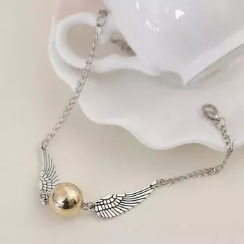 Унисекс Академия Магии Фильм Стиль Крыло Кулон Браслет Ювелирный Аксессуар античная латунь