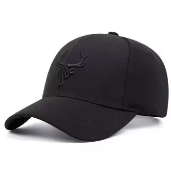 Унисекс Бейсболки-сетки с вышивкой животных рогов Весенне-летние уличные регулируемые повседневные шляпы Солнцезащитная шляпа 54-61CM