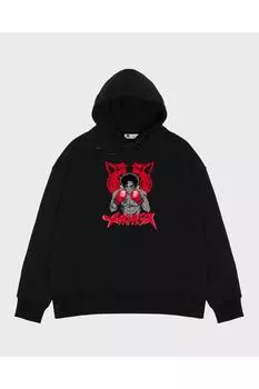 Unisex Black Hooded Sweatshirt A Junk Dog In Megalonia