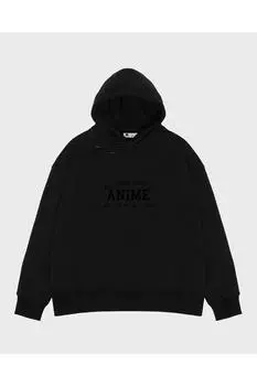 Unisex Black Hooded Sweatshirt All I Care About Is Anime And Like Maybe 3 People