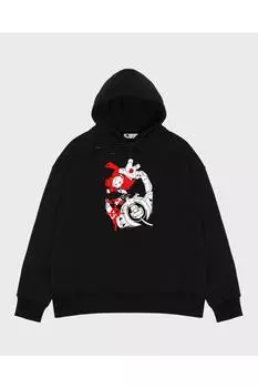 Unisex Black Hooded Sweatshirt Brothers