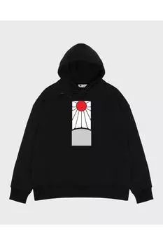 Unisex Black Hooded Sweatshirt Demon Slayer s Rising Sun