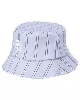 Unisex bucket hat stripe Golf hat FR [Pearly Gates] (shirt pattern/UV protection) / / 053-5187309 111_Blue