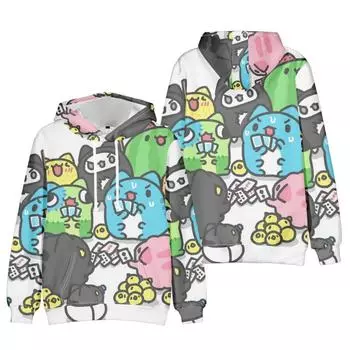 Унисекс Bugcat Capoo Hoodie Cartoon Sweatshirt Bugcat Capoo Printed Streetwear Hoodies для пар Мужчин Женщин XS