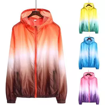 Унисекс быстросохнущая водонепроницаемая куртка с капюшоном и карманами, УФ-солнечным светом, куртка для рыбалки S жёлтый