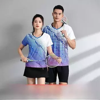 Унисекс быстросохнущие дышащие спортивные топы для летнего фитнеса, бадминтона и тенниса 2XL