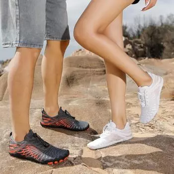 Унисекс быстросохнущие нескользящие ботинки для ходьбы и походов для занятий спортом на открытом воздухе 40 оранжевый/серый