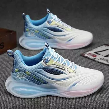 Унисекс Carbon Marathon Shoes Мужские повседневные кроссовки Спортивные кроссовки Удобные спортивные кроссовки для зала tenis para hombre 39 синий