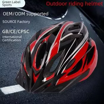 Унисекс цельный велосипедный шлем для шоссейного и горного велосипеда L синий/белый