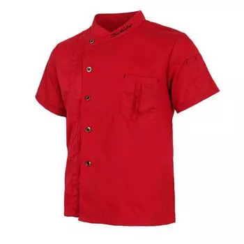 Unisex Chef Jackets Coat Short Sleeves Shirt Kitchen Uniforms 3xl