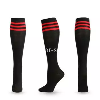 Unisex Compression Socks Football Socks Non-slip Long Tube Knee High Stockings Socks Striped Soccer Socks Running Sports Socks