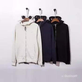 «Унисекс CP Functional Pioneer Lens Hooded Sweatshirt with Goggles & Zip — Идеально подходит для отдыха на природе»