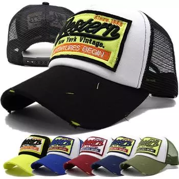 Унисекс дальнобойщик шляпа мужчины женщины бейсболка с вышивкой букв спортивная кепка на открытом воздухе 56cm-60cm чёрный