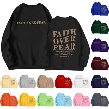 Унисекс Длинные рукава Повседневный однотонный круглый вырез Толстовка Топ L винный