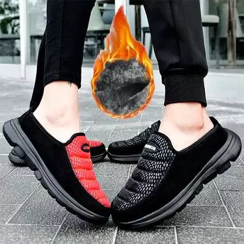 Унисекс домашние и уличные хлопковые тапочки для вождения, модная повседневная обувь, женские хлопковые тапочки 36 чёрный