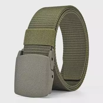 Unisex Durable Nylon Tactical Belts with Snaps – Versatile for Students 120cm армия зеленый