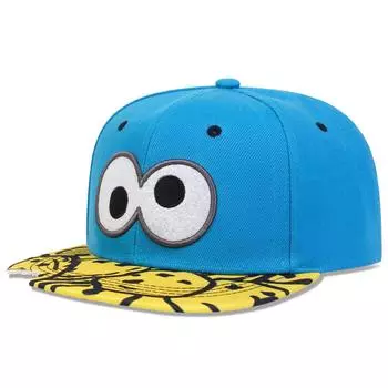 Unisex Eyes Embroidery Hip-Hop Hats Spring Autumn Outdoor Adjustable Casual Baseball Caps Sunscreen Hat