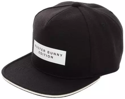 Unisex Flat Cap Golf Hat FR [Master Bunny] (Brim CAP/Thermal Storage/Anti-Pilling) / / 758-3287103 010_Black