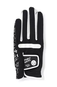 Unisex Glove Quick UV Golf Gloves LL [Pearly Gates] One-handed (Water Absorbent, Drying, Protection) / / 053-4285621 010_Black (25~26cm)