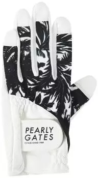 Unisex Glove Water Quick UV Golf Gloves Botanical M [Pearly Gates] One-handed (Botanical Pattern, Absorbent, Drying, Protection) / / 053-3285601