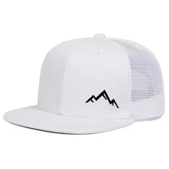 Унисекс Горная вышивка Хип-хоп сетчатые кепки весна-лето Открытый Регулируемые повседневные бейсболки Солнцезащитная кепка