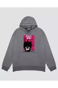Unisex Gray Hooded Sweatshirt Shigeo Kageyama (mob)
