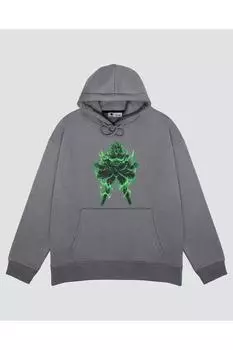 Unisex Gray Hooded Sweatshirt The Legendary Saiyan Broly