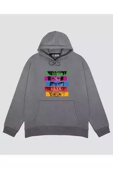 Unisex Gray Hooded Sweatshirt Too Good, Too Bad