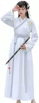 Unisex Hanfu Cosplay Unisex Japanese Clothing Kimono Hakama Photography Costume Anime Women Men Large Size Court Clothes Obi Set Matching Pair Link